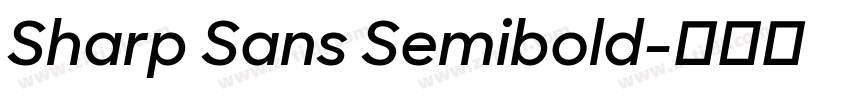 Sharp Sans Semibold字体转换
